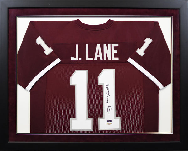 Jorvorskie Lane Autographed Texas A&M Aggies #11 Framed Jersey