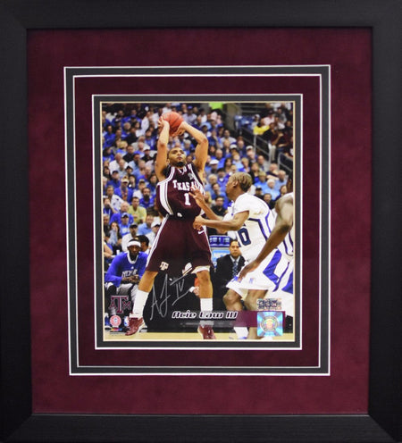 Sean Porter Autographed Texas A&M Aggies #10 Framed Jersey