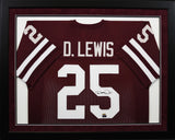 Darren Lewis Autographed Texas A&M Aggies #25 Framed Jersey