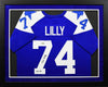 Bob Lilly Autographed Dallas Cowboys #74 Framed Jersey - Blue