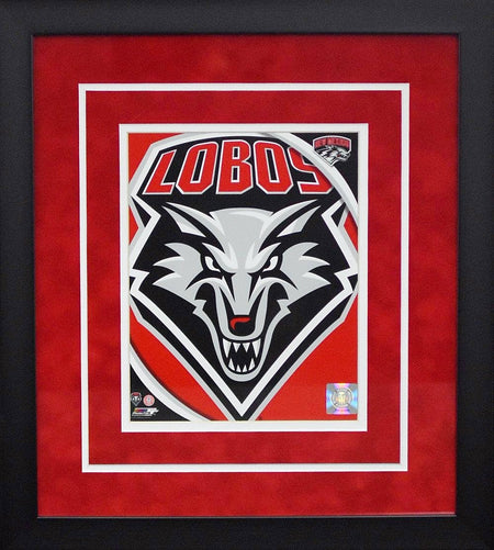 Alex Kirk Autographed New Mexico Lobos #53 Framed Jersey