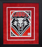 New Mexico Lobos Logo 8x10 Framed Photograph