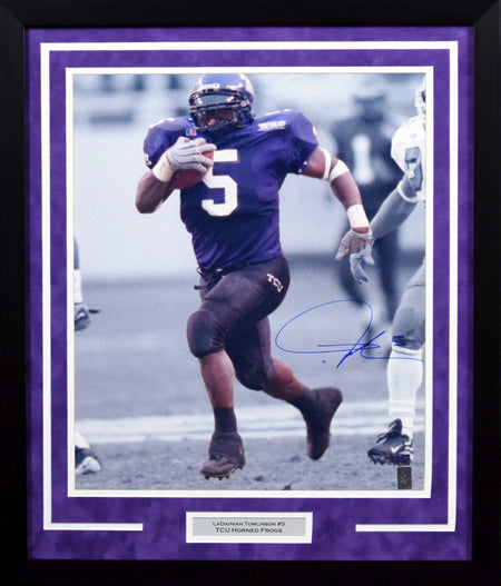 Josh Doctson Autographed TCU Horned Frogs 8x10 Framed Photograph (Solo)