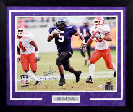 Bob Lilly Autographed TCU Horned Frogs 8x10 Framed Photograph