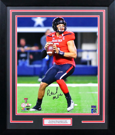 Kliff Kingsbury Autographed Texas Tech Red Raiders 8x10 Framed Photograph (Collage)