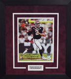 Johnny Manziel Autographed Texas A&M Aggies 8x10 Framed Photograph (Passing)