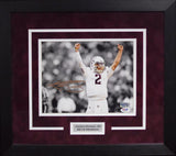 Johnny Manziel Autographed Texas A&M Aggies 8x10 Framed Photograph (Arms Up)