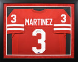 Taylor Martinez Autographed Nebraska Cornhuskers #3 Framed Jersey