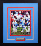 Bruce Matthews Autographed Houston Oilers 8x10 Framed Photograph