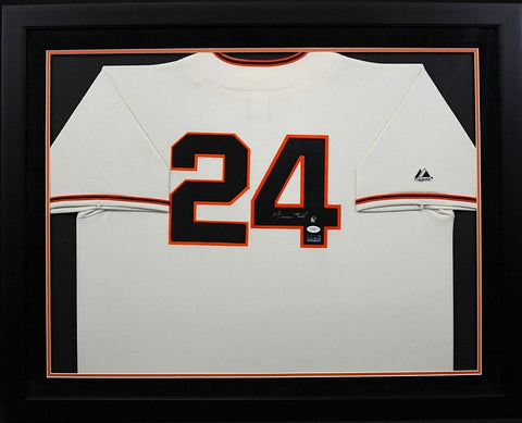 Willie Mays New York Giants Autographed Mitchell & Ness Cooperstown  Collection #24 Jersey - Size L