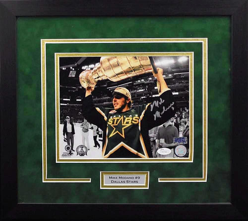 Mike Modano Autographed Dallas Stars 8x10 Framed Photograph