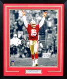 Joe Montana Autographed San Francisco 49ers 16x20 Framed Photograph