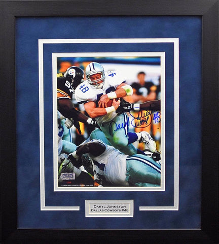 Daryl Moose Johnston Autographed Dallas Cowboys 8x10 Framed Photogra –  Signature Sports Marketing