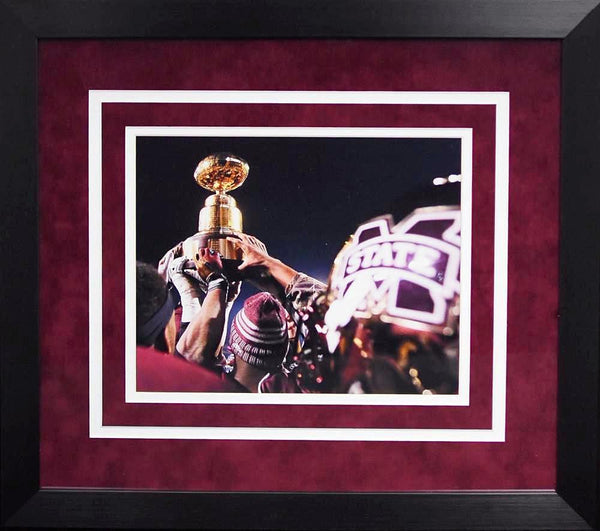 Mississippi State Bulldogs Egg Bowl Trophy 8x10 Framed Photograph