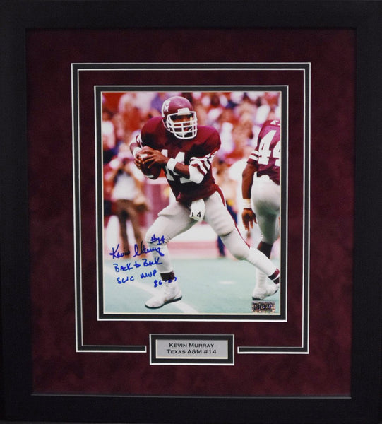 Kevin Murray Autographed Texas A&M Aggies 8x10 Framed Photograph