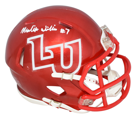 Malik Willis Autographed Liberty Flames Full-Size Speed Replica Helmet (White)
