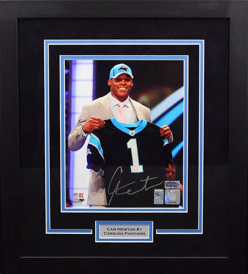 Cam Newton Autographed Carolina Panthers 8x10 Framed Photograph