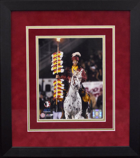Florida State Seminoles Chief Osceola 8x10 Framed Photograph - Spotlight Vertical