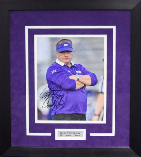 Andy Dalton Autographed TCU Horned Frogs #14 Framed Jersey w/ 13-0