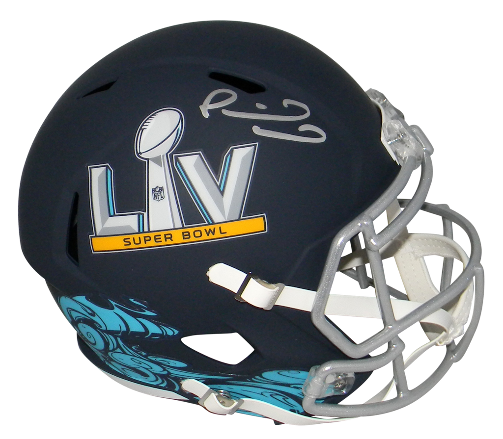 Super Bowl LV 55 Riddell Flat Navy Speed Mini Football Helmet