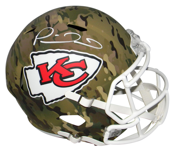 Patrick Mahomes Autographed Kansas City Chiefs Full-Size Camo Replica Helmet