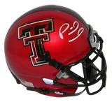 Patrick Mahomes Autographed Texas Tech Red Raiders Mini Helmet (red)