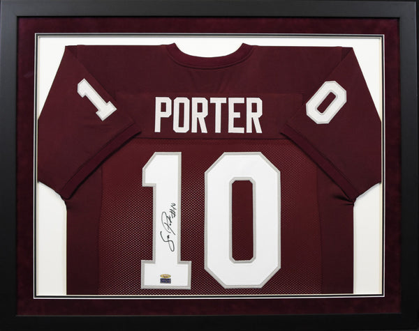 Sean Porter Autographed Texas A&M Aggies #10 Framed Jersey