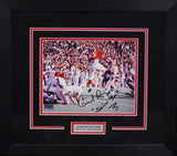 Gabe Rivera Autographed Texas Tech Red Raiders 8x10 Framed Photograph (Leaping)