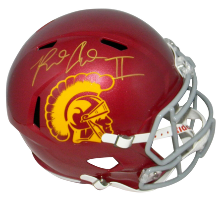 Ronald Jones II Autographed USC Trojans Full Size Speed Helmet w/ Texas Tesla