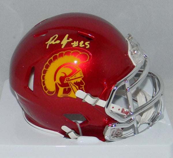 Ronald Jones II Autographed USC Trojans Chrome Speed Mini Helmet