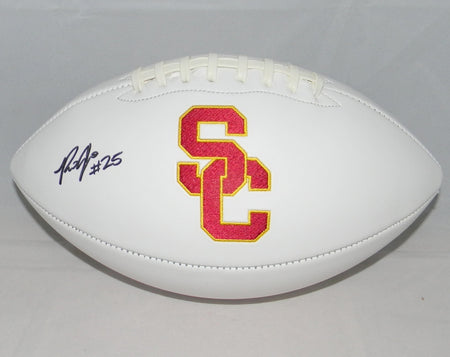 Ronald Jones II Autographed USC Trojans Full Size Speed Helmet w/ Texas Tesla