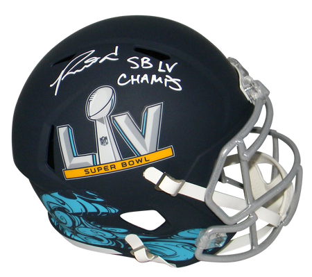 Ronald Jones II Autographed Tampa Bay Buccaneers Full-Size Speed Replica Helmet w/ SB LV Champs