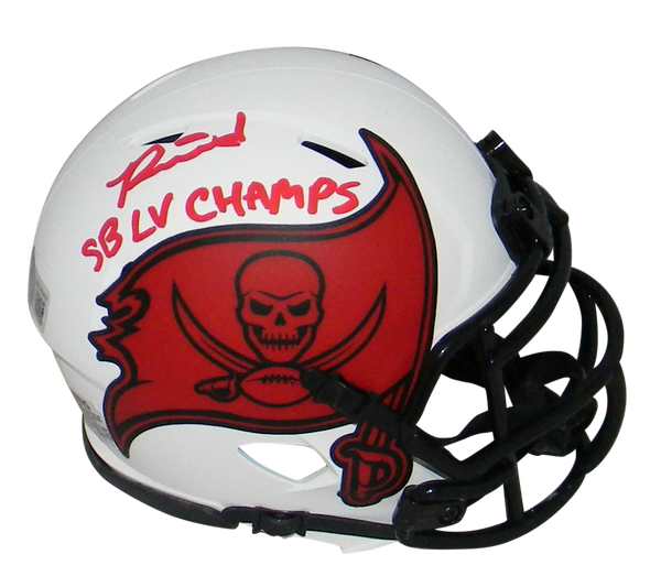 Ronald Jones II Autographed Tampa Bay Buccaneers Lunar Speed Mini Helmet w/ SB LV Champs