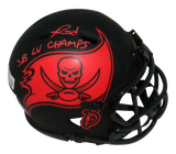 Ronald Jones II Autographed Tampa Bay Buccaneers Eclipse Speed Mini Helmet w/ SB LV Champs