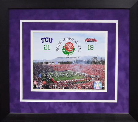 Andy Dalton Autographed TCU Horned Frogs #14 Framed Jersey w/ 13-0