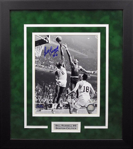Magic Johnson Autographed Los Angeles Lakers 16x20 Framed Photograph (w/ Larry Bird)