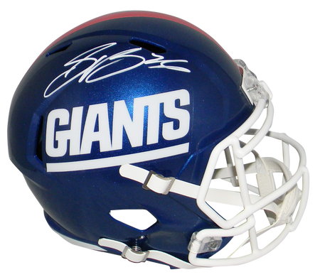 Saquon Barkley Autographed New York Giants Full-Size White Replica Helmet