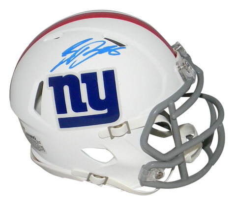 Saquon Barkley Autographed New York Giants Blaze Speed Mini Helmet –  Signature Sports Marketing