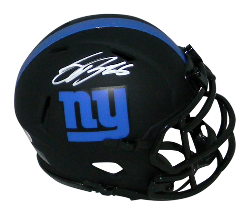 Saquon Barkley Autographed New York Giants Eclipse Speed Mini Helmet