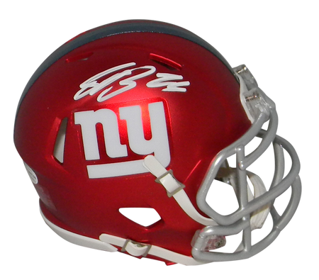 Saquon Barkley Autographed New York Giants Full-Size White Replica Helmet