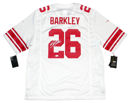 Saquon Barkley Autographed New York Giants White Nike Limited