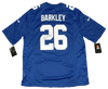 Saquon Barkley Autographed New York Giants Blue Nike Jersey
