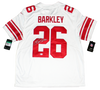 Saquon Barkley Autographed New York Giants White Nike Limited Jersey