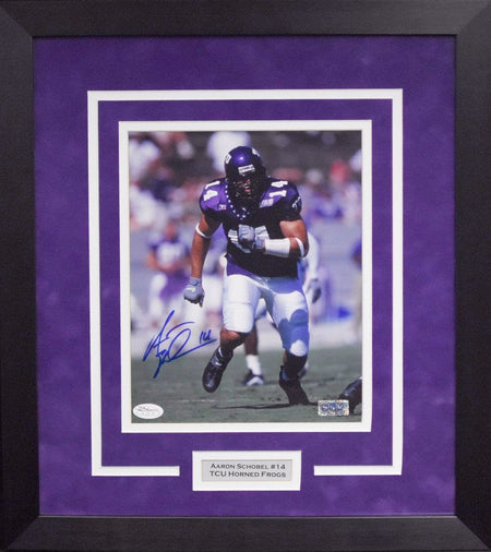 Trevone Boykin Autographed TCU Horned Frogs #2 Framed Jersey - Purple
