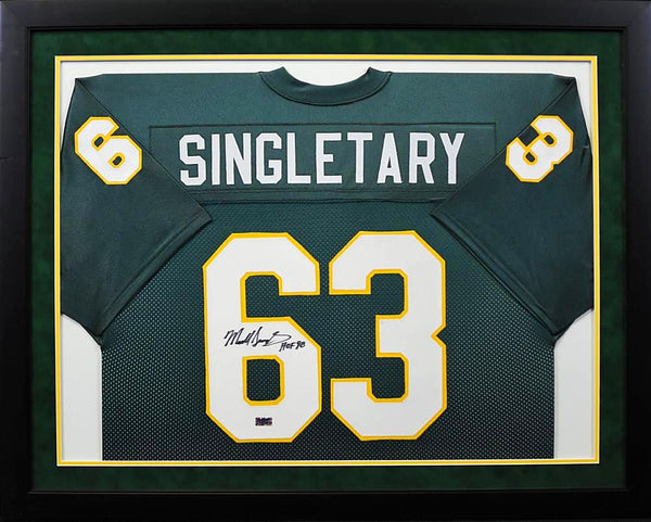 Mike Singletary Autographed Baylor Bears #63 Framed Jersey