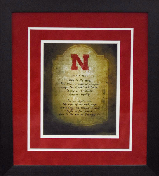 Nebraska Cornhuskers Fight Song 8x10 Framed Photograph
