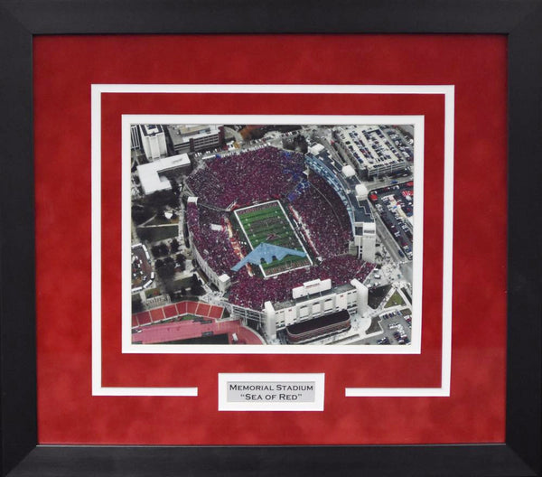 Nebraska Cornhuskers Memorial Stadium 8x10 Framed Photograph (Flyover)