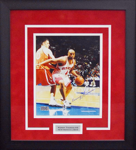 Kendall Williams Autographed New Mexico Lobos 8x10 Framed Photograph (46 pts)