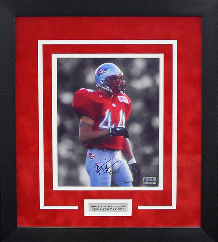 Alex Kirk Autographed New Mexico Lobos #53 Framed Jersey