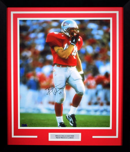 Kendall Williams Autographed New Mexico Lobos #10 Framed Jersey